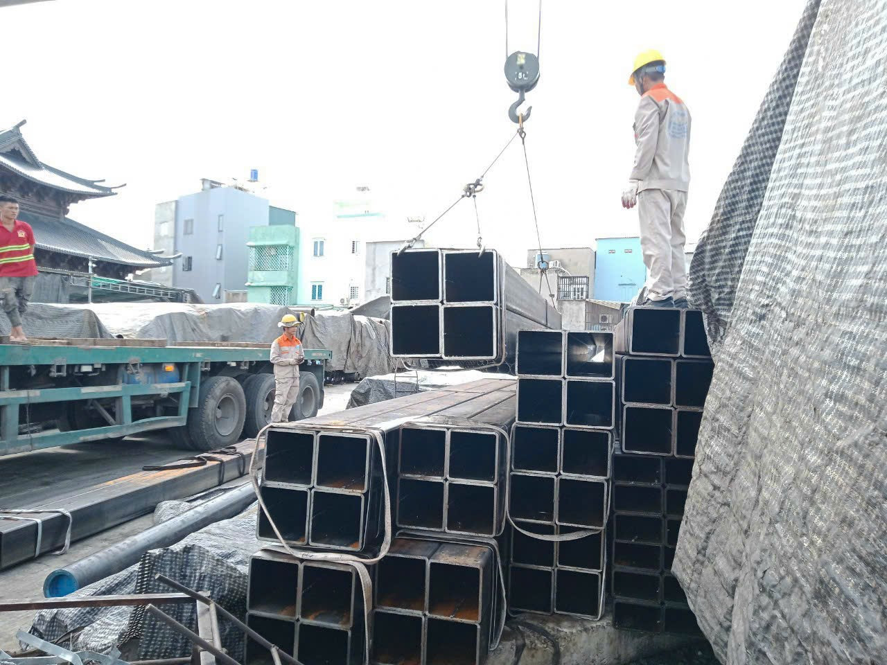 THÉP HỘP 50X100X6MM, THÉP HỘP CHỮ NHẬT 50X100X6LI